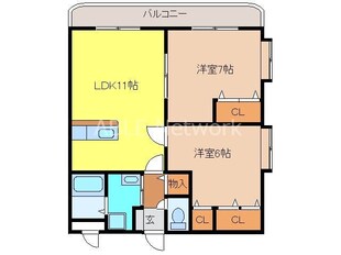 ARK鳥栖の物件間取画像